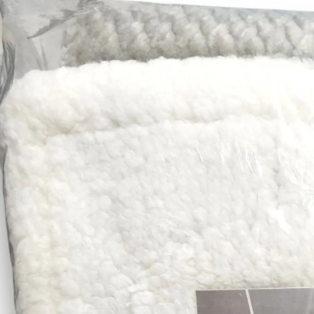 ULTA Beauty Sherpa Plush Throw Blanket Gray & White 50x60 NWT - Picture 7 of 8